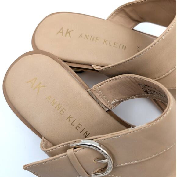 Anne Klein Tamsen Buckle Slide Sandal Women's Biscotti Size US10M EU41 - Picture 10 of 10